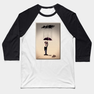 A Little Rain Must Fall Baseball T-Shirt